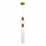 Подвесной светильник ST Luce Tacche SL6117.203.02 Латунь/Золотой, Прозрачный LED 2*3W 3000K