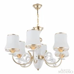 Подвесная люстра Arte Milano Florentia-1097 301097/6 Wh/Gd (220V, на цепи)