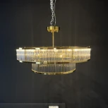 Потолочная люстра на штанге Rh Marais Round Chandelier D80 ImperiumLoft 40,2668 (220V, круглые)