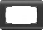 Рамка для двойной розетки Stream (графит) Werkel W0082104 (a051270)