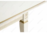 Стол Woodville Балмет молочный / золото 483908