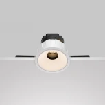 Встраиваемый светильник под гипсокартон Wise 3000K 10W Maytoni DL057-10W3K-W (LED, 220V, круглые)