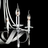 Подвесная люстра Eurosvet Adelia 60064/5 хром (220V, хрусталь Strotskis, на цепи)