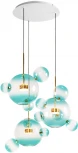 Подвесной светильник Loft It Bolle 2027-D3 Blue (LED, 220V, на проводе, шар, молекулы)