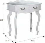 Консоль Берже 21 белый ясень от фабрики Mebelik