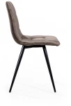 Стул UNO, бархат пепельно-бежевый 25 / чёрный конус Top Concept UNO 74695