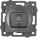 Механизм компьютерной розетки SCT-MPC1-PL-GR-V (RJ-45, CAT6) (Arlight) 049848