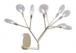 Бра Crystal Lux Evita AP9 GOLD/TRANSPARENT (220V, лепестки)