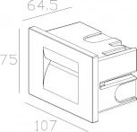Встраиваемый светильник уличный Deko-Light Yvette 763005 (LED, 220V, IP65)