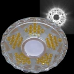 Встраиваемый точечный светильник Reluce 62060-9.0-001PL MR16+LED5W CL+GD (220V, круглые)