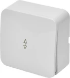 Переключатель одноклавишный (белый) Stekker София 49386