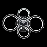 Потолочная люстра Natali Kovaltseva INNOVATION STYLE 83009 (регулировка яркости, LED, 220V, пульт управления, умный дом - LampSmart, кольцо)