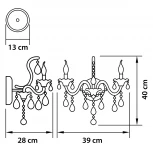 Бра Osgona CHAMPA NERO 879627