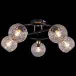 Потолочная люстра на штанге ILLUMICO IL0296-5CSQ-79 BK AB