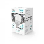 Лампочка светодиодная цилиндр белая колба E27 50 Вт 4400 lm 4000K дневное белое свечение Gauss Elementary 63225