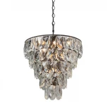 Подвесная люстра Vitaluce V5263-1/20+1 (220V, хрусталь, на цепи, круглые)