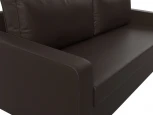 Диван прямой Лига-009 (Коричневый/Экокожа) Лига Диванов арт.118064