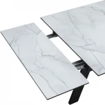 Стол обеденный DikLine WINGS Жемчужный Перито,Черный, Черный