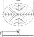 Верхний душ RGW Shower Panels SP-83-25