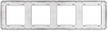Рамка пластиковая FRM-VERSA-PL-4-BK (Arlight) 045188