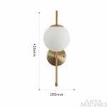 Бра Arte Milano 271069/1B GD (220V, шар)