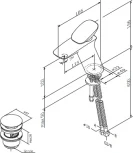 Смеситель Am.Pm Spirit V2.0 F70A82100 для раковины, с донным клапаном