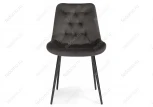 Стул Woodville на металлокаркасе Гояр графитовый / черный глянец 464205