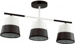 Потолочная люстра на штанге Bessie 5215/3CA черный, белый E27 3*60W