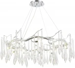 Подвесной светильник ST Luce Teardrops SL1660.103.12 Хром/Хром, Прозрачный G9 12*5W 4000K (220V, на тросе)