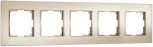 Рамка на 5 постов (шампань) Werkel W0053111