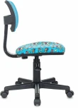 Кресло детское Бюрократ CH-299 голубой TW-31 сиденье мультиколор бум сетка/ткань крестов. пластик