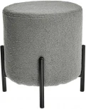 Стул-пуф Bradex Home Otis светло-серый, искусственный мех (RF 0661)