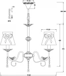 Подвесная люстра Freya Fable FR5122PL-05WG