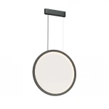 Подвесной светильник вертикальный 35 Вт, LED 2700-6000K, IP20, пульт Д/У черный, алюминий, акрил Denkirs Veil DK6607-BK