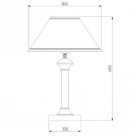 Интерьерная настольная лампа Eurosvet Lorenzo 60019/1 венге (220V, выключатель)