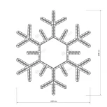 Световая фигура Ardecoled ARD-SNOWFLAKE 025308 (220V, снежинки, IP65)