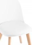 Стул Stool Group Fog с подушкой белый деревянные ножки УТ000036897