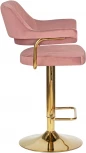 Стул барный DOBRIN CHARLY GOLD (розовый велюр (MJ9-32)) 5019_Golden-LM 5019_Golden-LM, цвет сиденья розовый (MJ9-32), основания золото