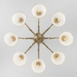 Потолочная люстра на штанге Eurosvet Caldera 60106/8 античная бронза (220V)