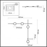 Настенный поворотный светильник Odeon Light Flavio 6632/15WL HIGHTECH металл/черный/античная бронза/акрил IP20 LED 15W 3000K 220V
