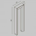 Наземный светильник Maytoni Frama O469FL-L12GF3K (LED, 220V, IP65)