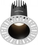 Встраиваемый светильник под гипсокартон Maytoni Dip DL120-10W-4K-TRS-B (LED, 220V, круглые)