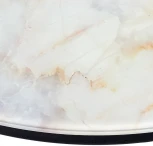 Набор кофейных столиков Tango бежевый мрамор с чёрными ножками, 2шт Bradex Home RF 0354