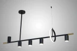 Подвесной светильник светодиодный на штанге AM Group AM438 BK (220V, на тросе)