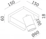 Настенный светильник с полкой Donolux Bookish DL18441/01 White R Dim (LED, 220V)
