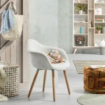 Журнальный стол La Forma (ex Julia Grup) Necoco (Белый/ Манго,Дерево)