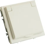 Розетка без заземления с защитной крышкой (белый) Stekker Эмили 49878