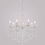 Подвесная люстра Reluce 04207-0.4-07 WH (220V, подвески, на цепи, подсвечник, свеча)