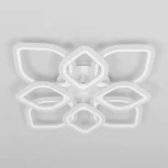 Потолочная люстра на штанге с таймером Ромби CL236180R (LED, 220V, пульт управления, лепестки)