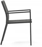 Стул уличный La Forma (ex Julia Grup) Culip (Серый/ Веревка)